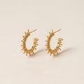 Minimalist Sun Charm Earrings