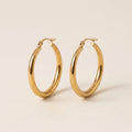Chunky Tubular Hoop Earrings