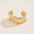 Wavy Gold Cuff Bracelet