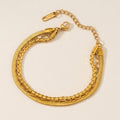 Triple Layer Chain Bracelet