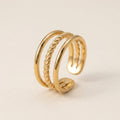 Triple Layer Twist Ring