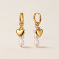 Gold Plated Baroque Pearl Drop Earrings