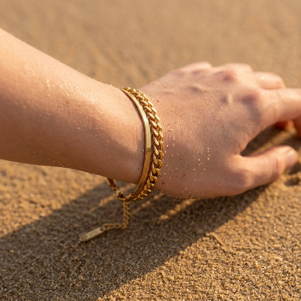 Double Layer Snake Chain Bracelet