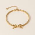 Gold Bow Mesh Bracelet