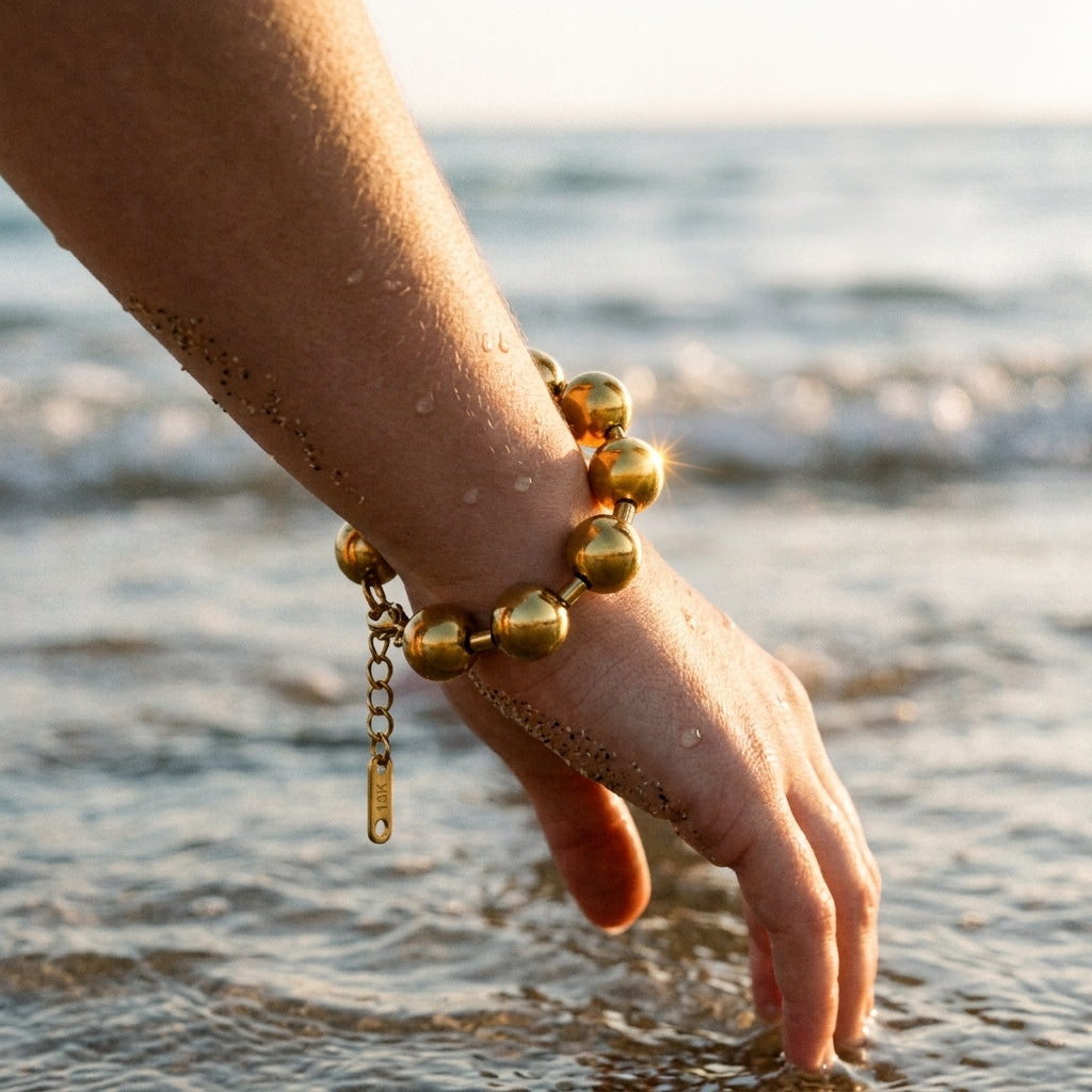 Large Bead Ball Bracelet