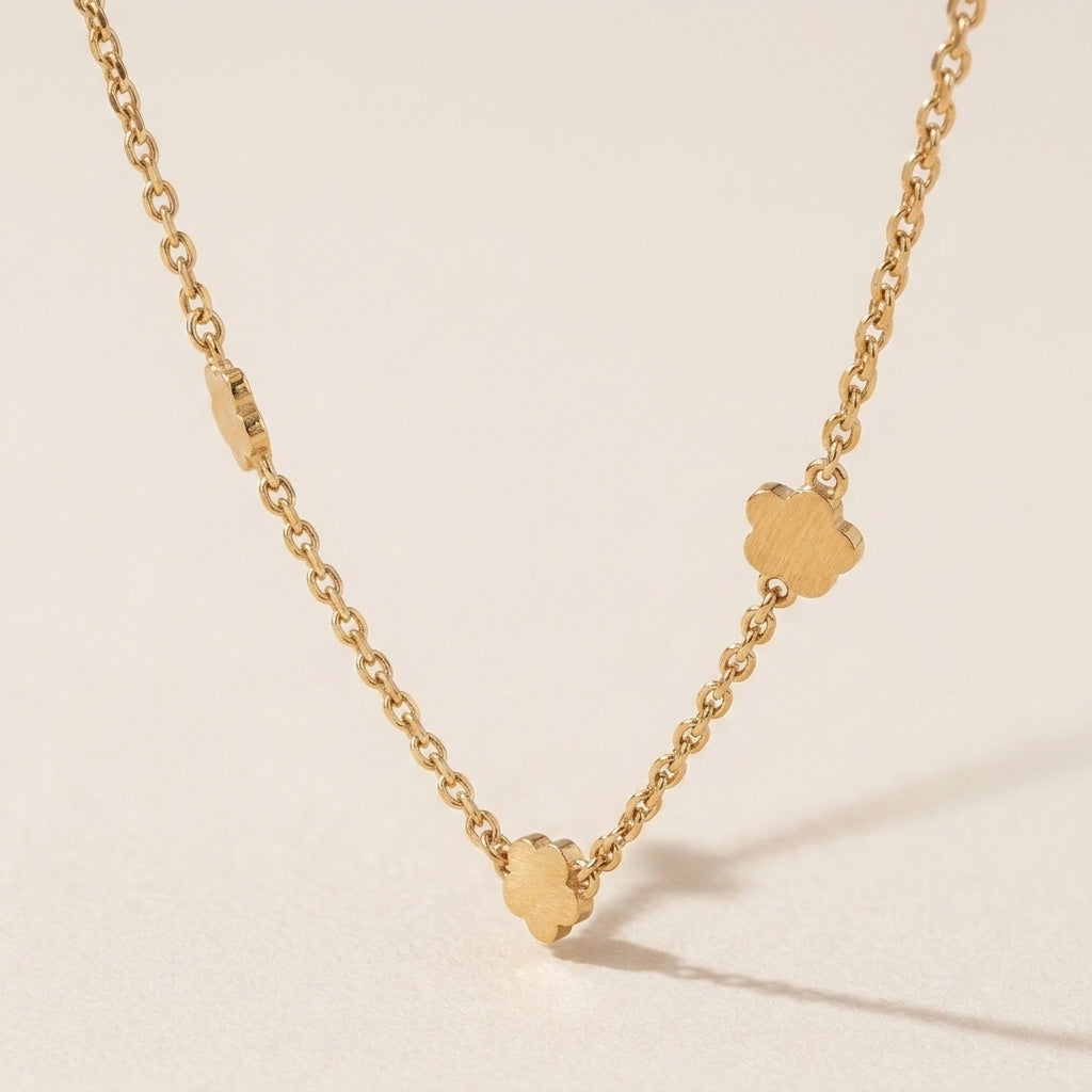Elegant Clover Charm Necklace