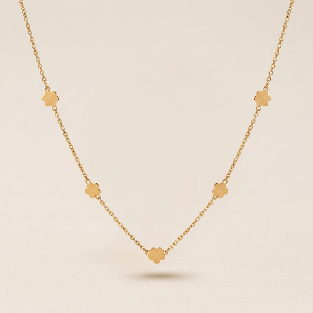 Elegant Clover Charm Necklace