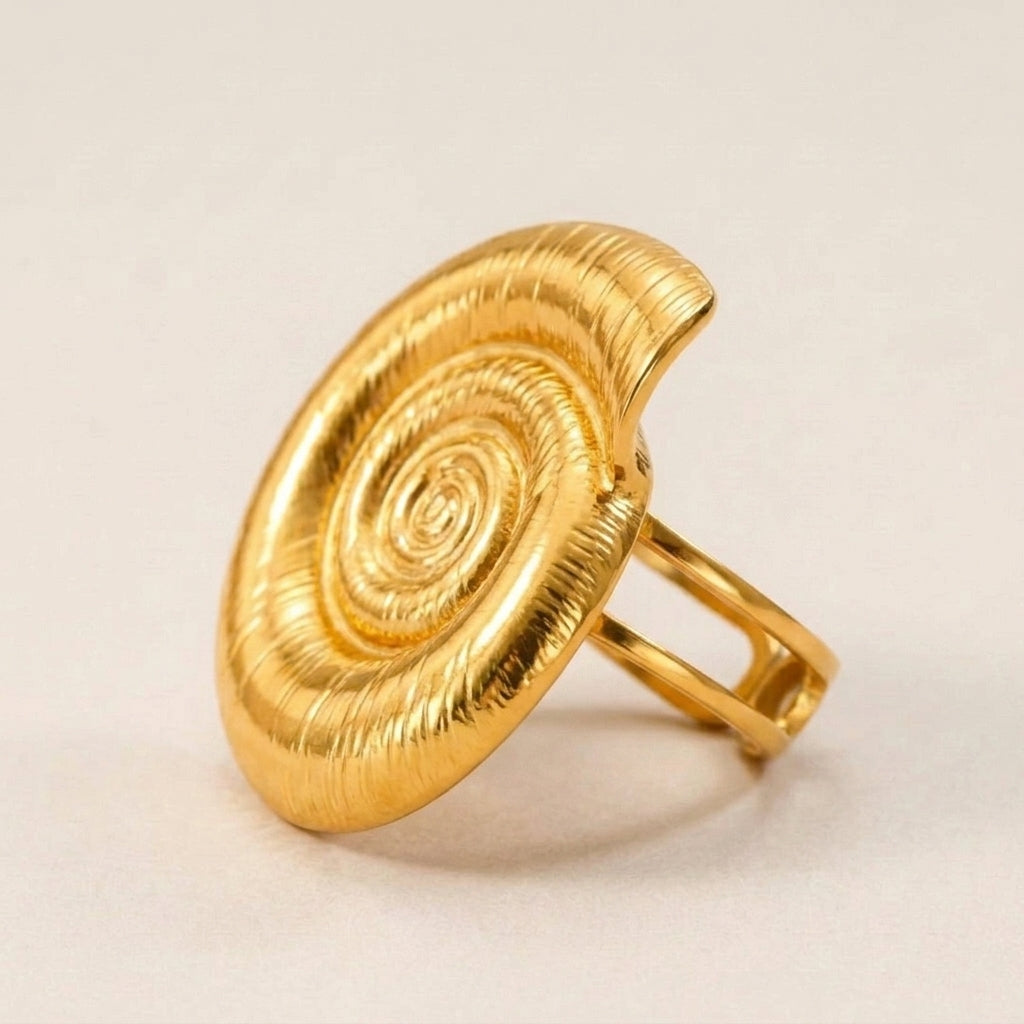 Conch Shell Gold Ring