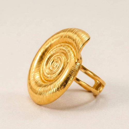 Conch Shell Gold Ring