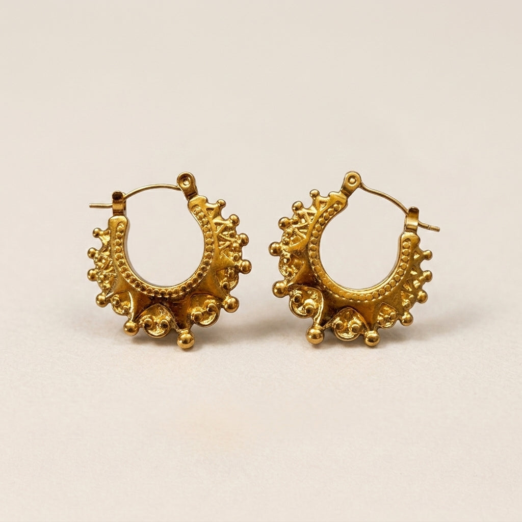 Stylish crown hoops