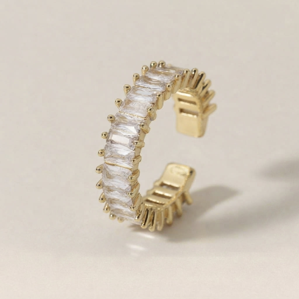 Gold Plated Cubic Zirconia Ring