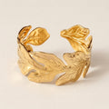 Leaf Vein Cuff Bracelet