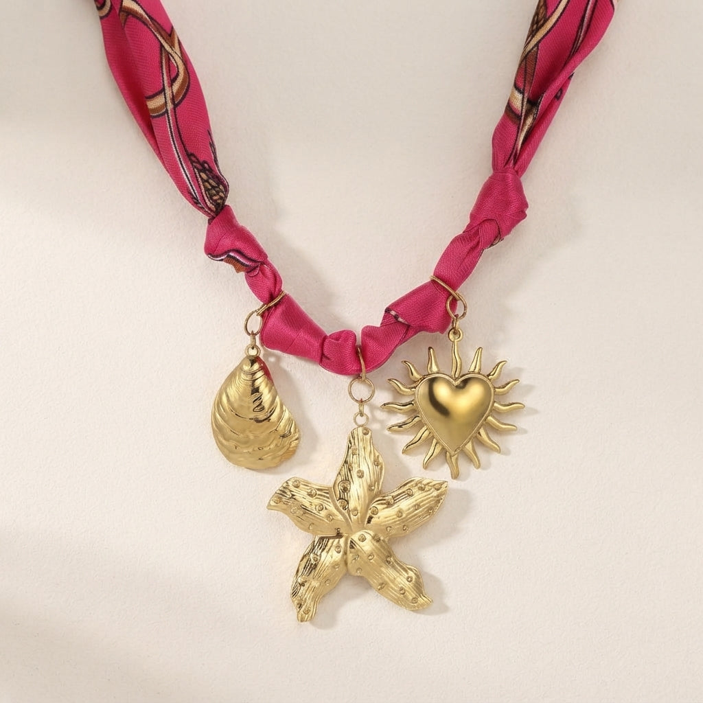 Titanium Starfish Pendant Necklace
