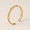 Chain Pattern Cuff Bracelet