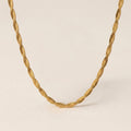 Bold Flattened Spiral Necklace