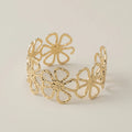 Stainless Steel Daisy Flower Bracelet