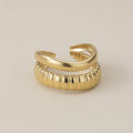 Adjustable Gold Plated Braided Ring