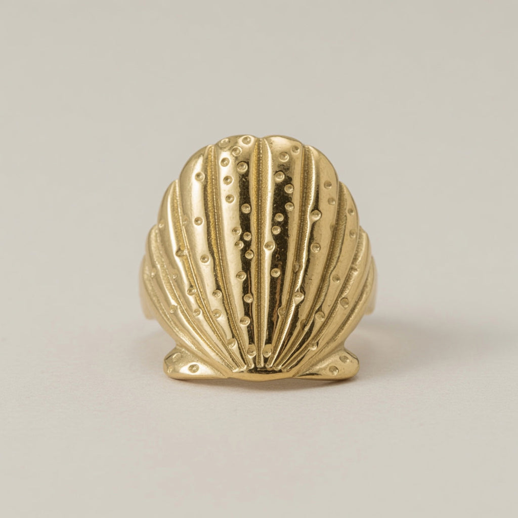 Vintage Gold Plated Geometric Open Ring
