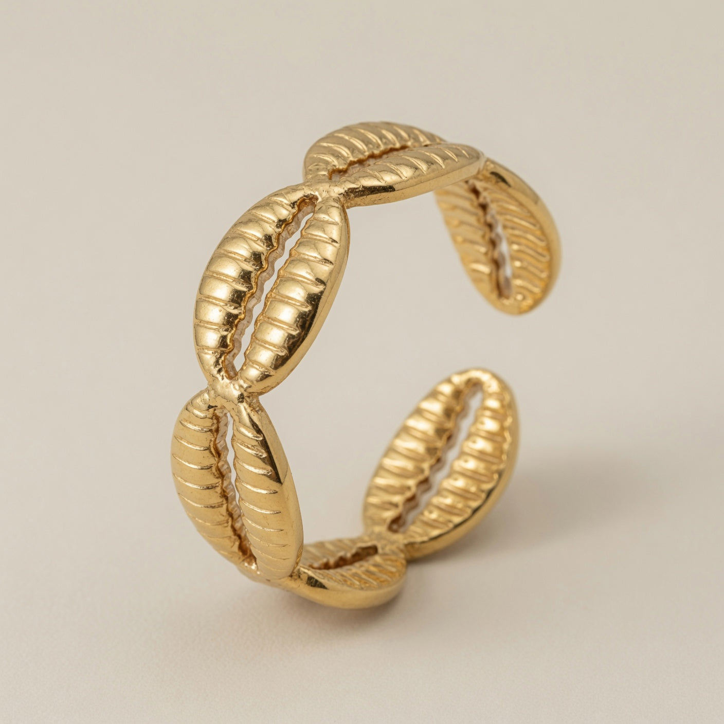 Starfish Shell Adjustable Ring