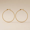 Textured Copper Hoop Earrings