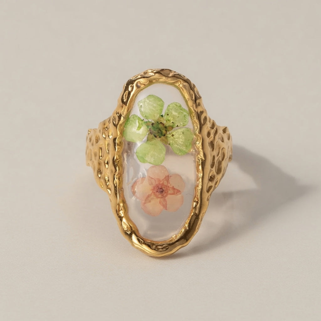 Gold Plated Cubic Zirconia Ring