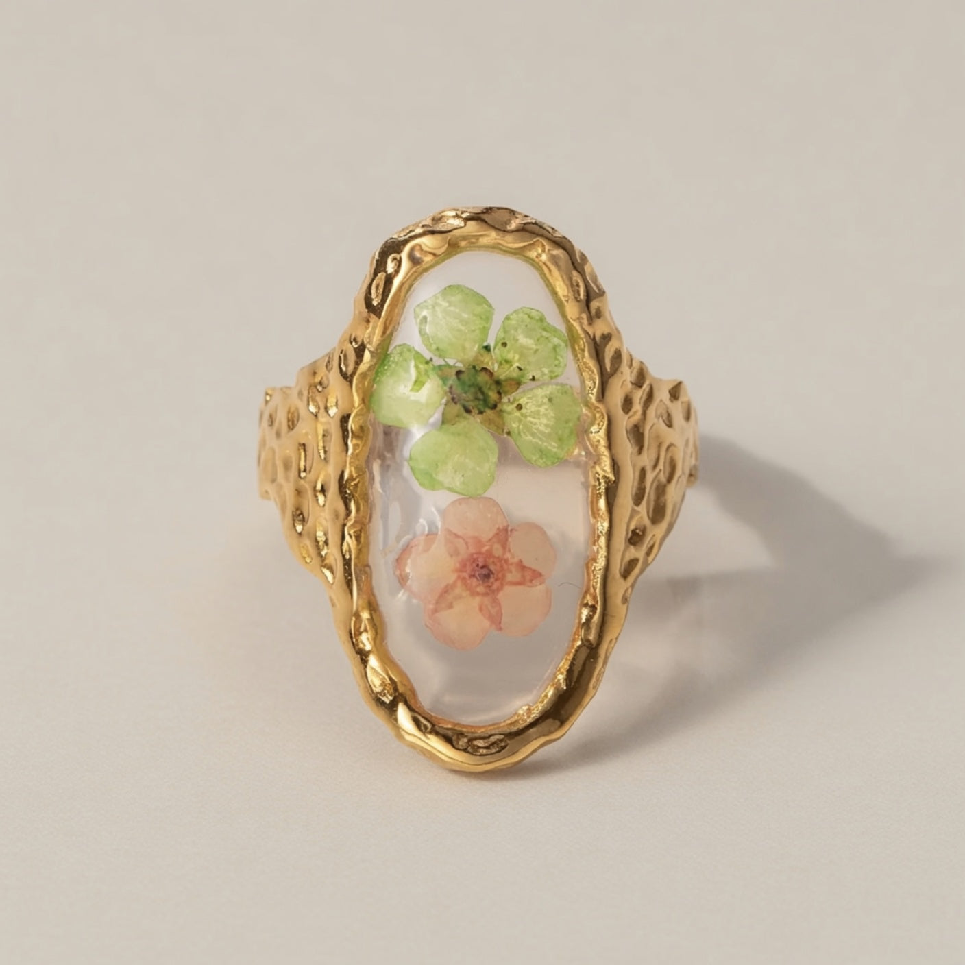 Gold Plated Cubic Zirconia Ring