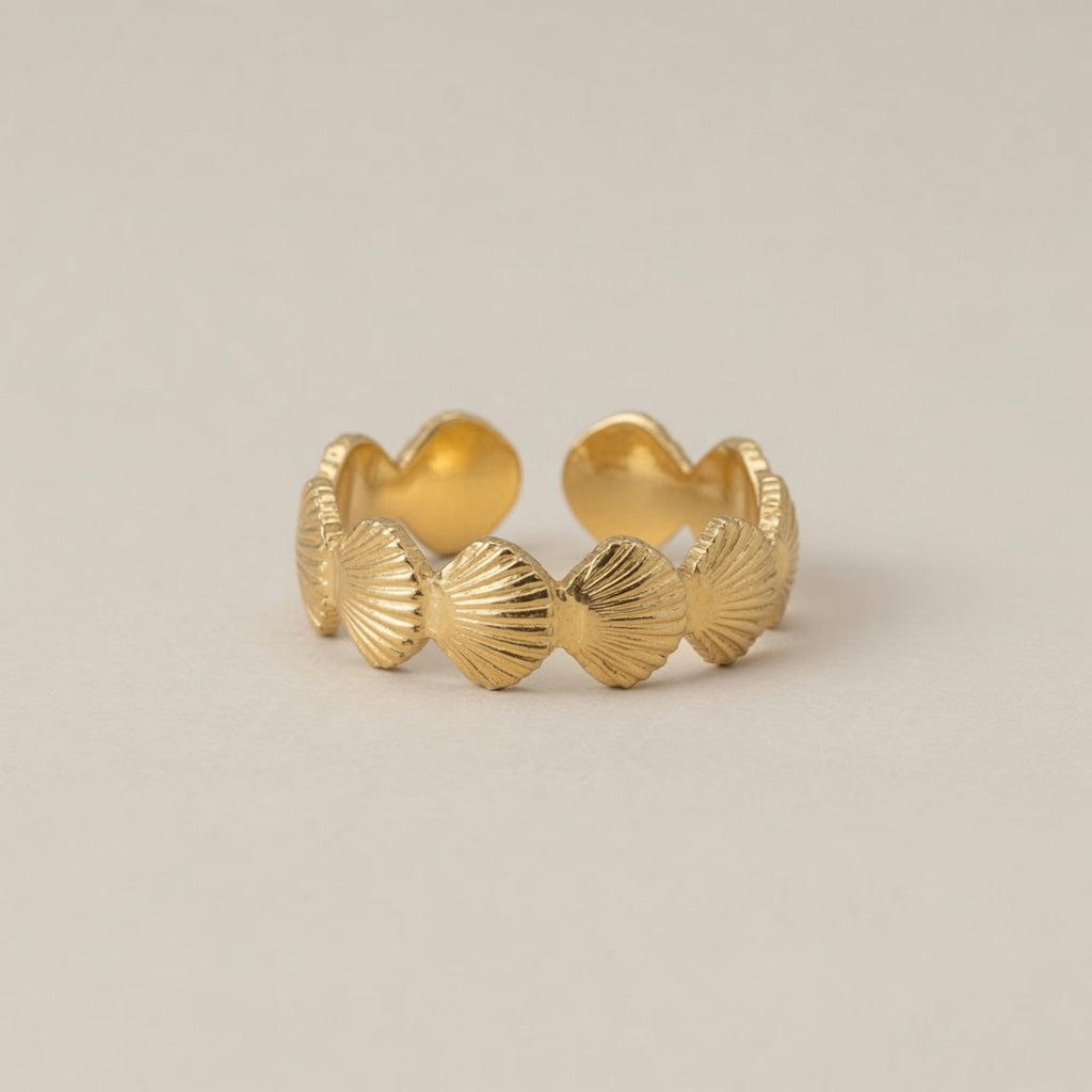 Starfish Shell Adjustable Ring