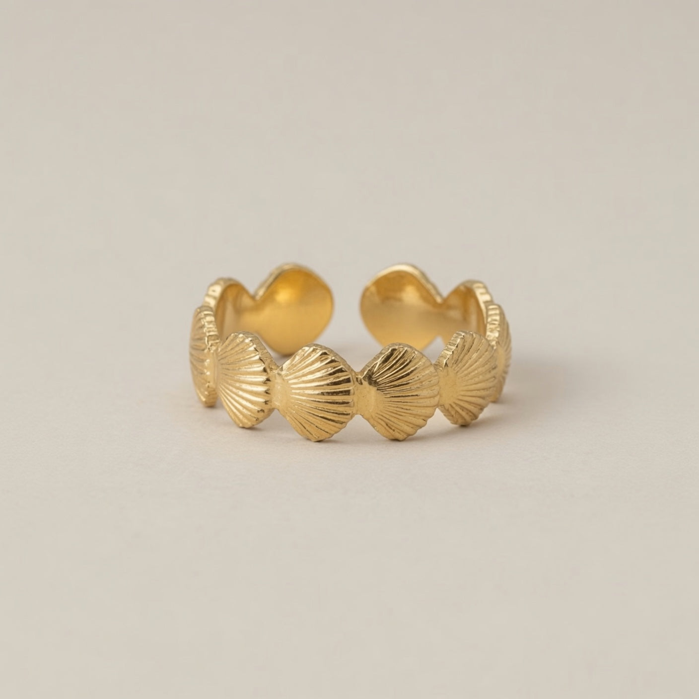 Starfish Shell Adjustable Ring