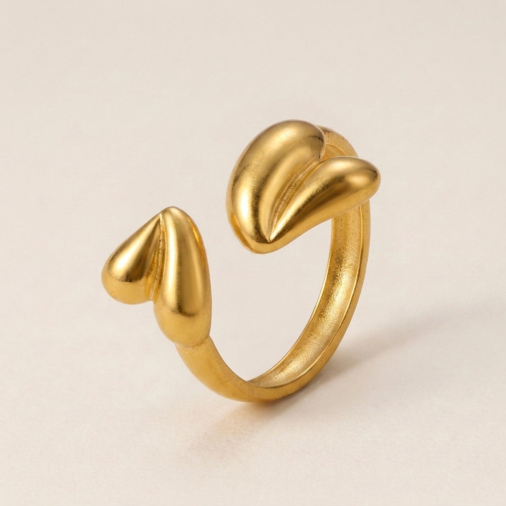 Petal Motif Adjustable Ring