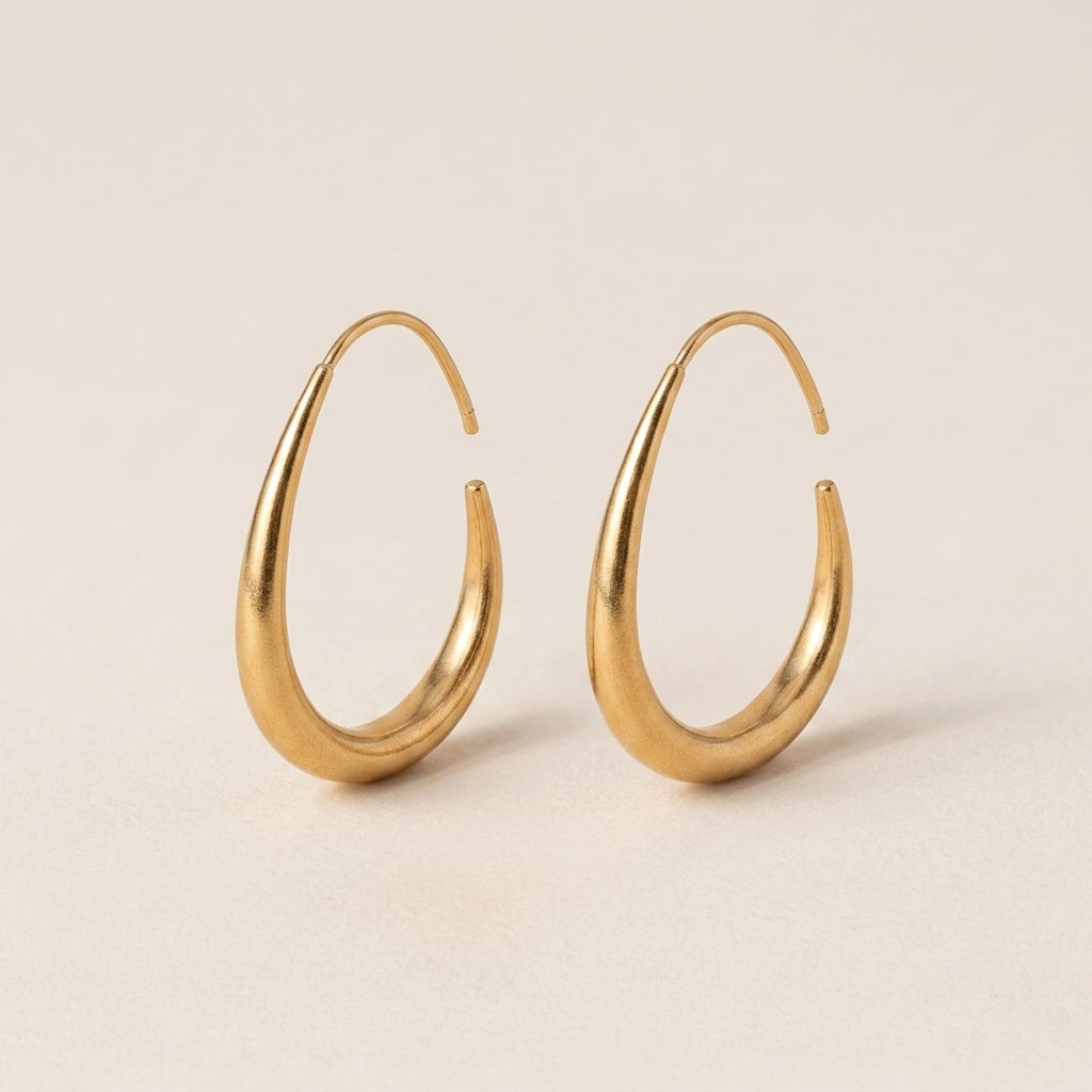 Teardrop Hoop Earrings