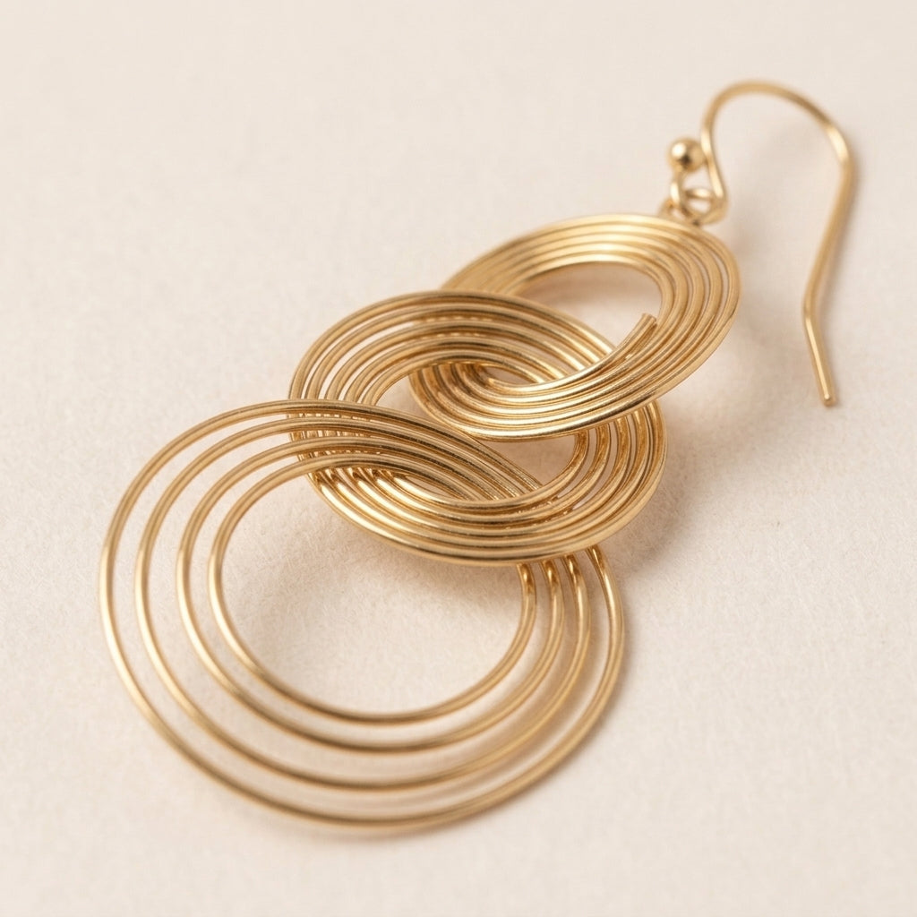 Artful Concentric Layer Earrings