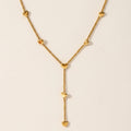 Long Heart Charm Necklace