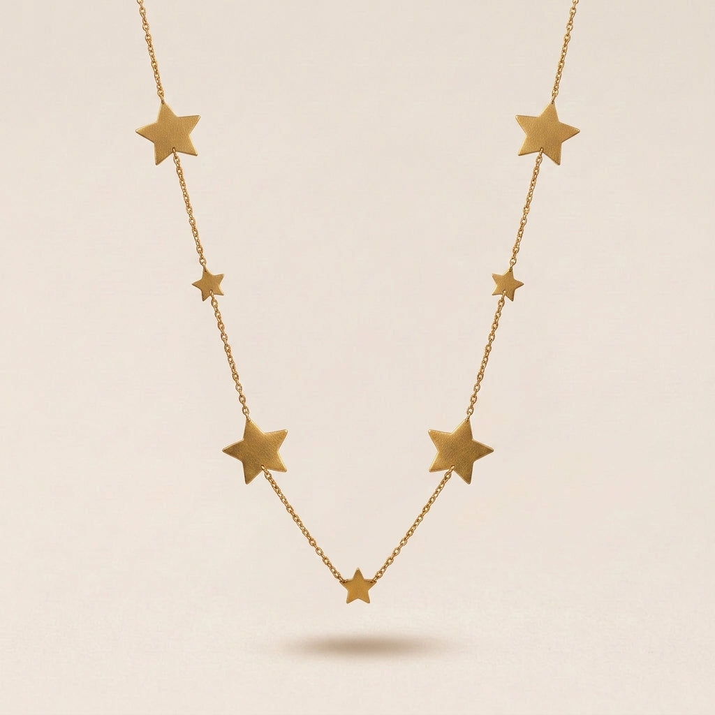 Elegant Long Star Charm Necklace