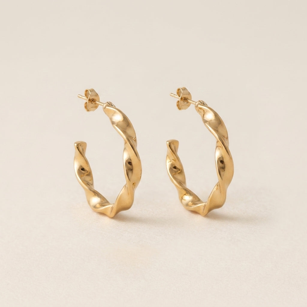 Classic Sculpted Twist Earrings